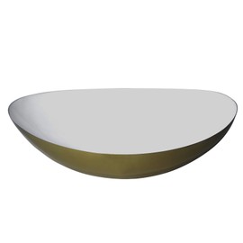 LaLe Living Glam Bowl Iron Gold / White 23.5 x 7 cm