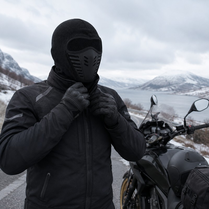 Winter Full Face Mask for Outdoor Cycling - Windproof, Breathable