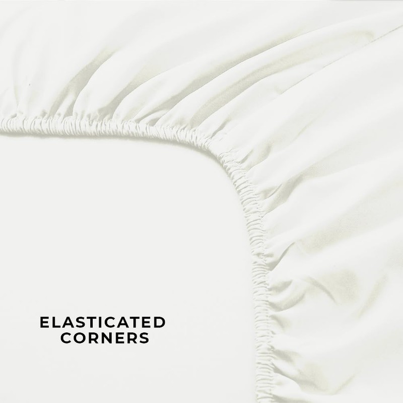West Midlands Homeware Double Fitted Sheet Soft Brushed Microfibre Fabric