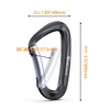Brotree Carabiner 12KN (264.5 lbs (1200 kg) for Hammocks, Lightweight,