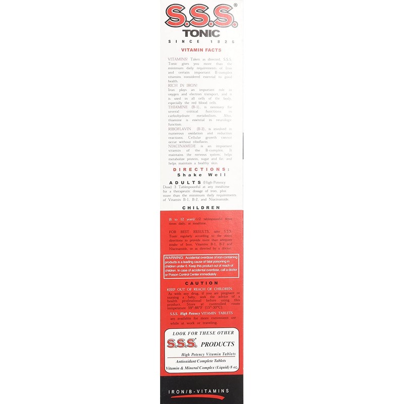 S.S.S. Tonic Liquid, 20 Fl Oz (Pack of 2)