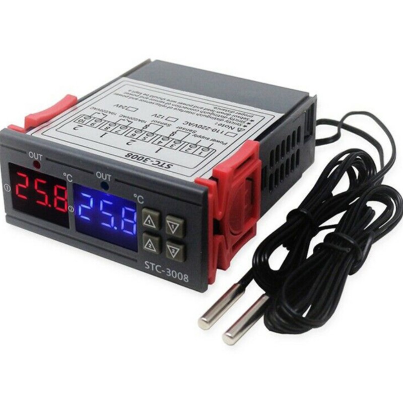 Digital Display Temperature Controller Microcomputer Intelligent Dual Control Electronic Adjustable