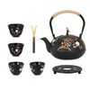 Dyna-Living Cast Iron Teapot Japanese Tea Kettle Set 1200ml/40.6oz Japanese