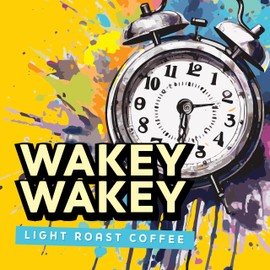 Java Factory Wakey Wakey Flavored Ground Coffee Bag – Light Roast Brew, Made with 100% Arabica Beans, 10 Oz