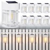 DOESLAG Solar Fence Lights, 8 Pack Deck Light Solar Powered,