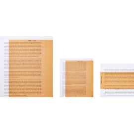 Set - A4, A5 & Ruler, reading aid coloured overlays for Dyslexia & Irlem Syndrome 12 Colours to choose from (Orange)