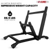 Heavy-Duty Metal Adjustable Black Guitar Amplifier Stand Low-Profile Folding Collapsible