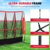 BAGAIL Football Throwing Net - 9 Target Pockets, Easy Setup,