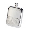 Bisley Hip Flask 6oz Half Hammered Pewter