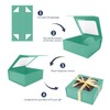 Light Green Gift Box with Window,7.5"x7.5"x3.1" Bridesmaid Box for Gift