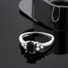 Gem Stone King 925 Sterling Silver Oval Black Onyx and