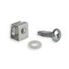 RackGold Tuerca de jaula de zinc 10-32 y tornillos con