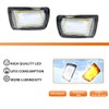 ADIIL Clear Switchback LED Front Bumper Turn Signal Light Fog