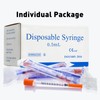 U-100 0.5cc/ml 30 Gauge 5/16" Syringe, Individually Packed 100 PACK
