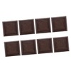 Operitacx 8Pcs Durable Square Furniture Caster Cups Skid Wheel Stoppers