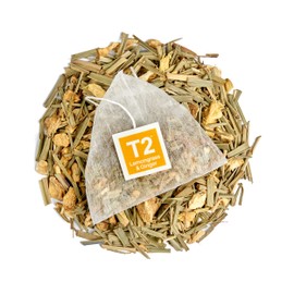 T2 Tea Lemongrass & Ginger 60 Tea Bags Tin, Great for Digestion & Colds, 60 Count, Lemongrass & Ginger Herbal