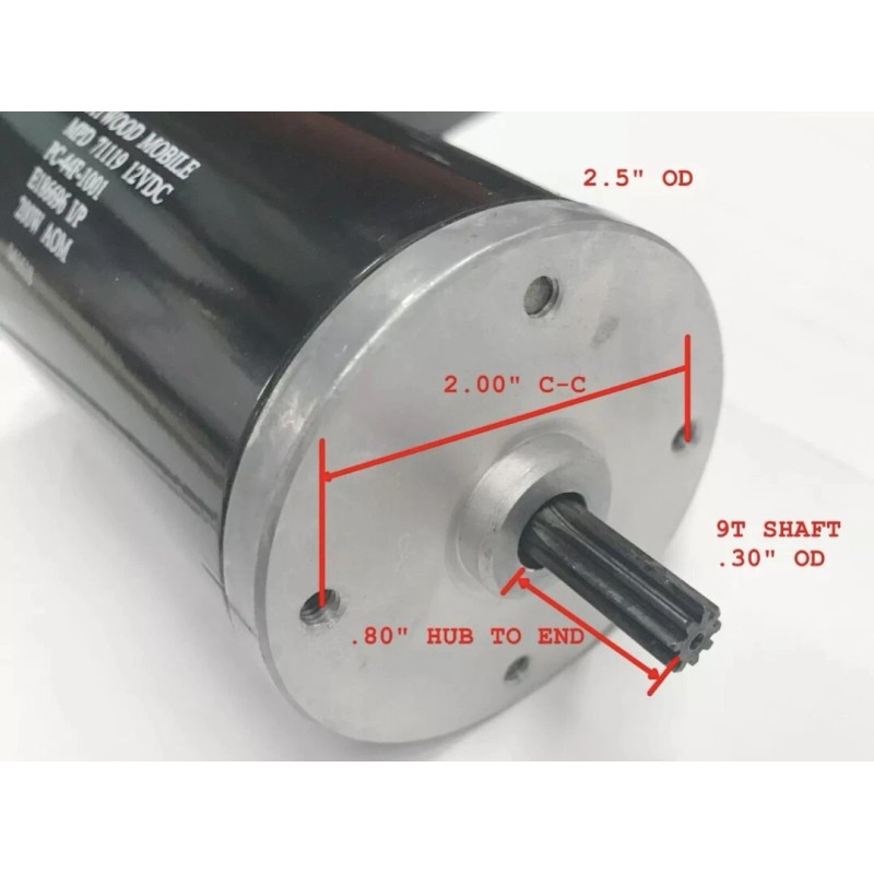 Atwood Mobile MPD 71119 RV Landing Gear 5th Wheel Motor