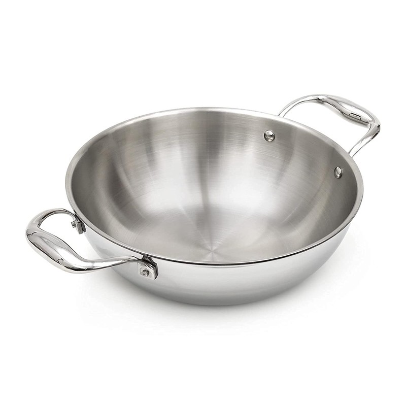 Highkind Tri-Ply Stainless Steel Multi Purpose Heavy Weight Extra Deep,