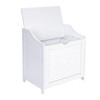 Household Essentials Single Load Hamper Cabinet Seat, White