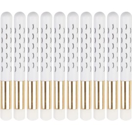 Cepillo Limpiador de Pestañas, Cepillos de champú de Pestañas Faciales Suaves de Aluminio con Acrílico para el Hogar (Blanco)
