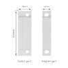 WESUA 5 Pack Surface Mounted NC Magnetic Door Contacts Switch