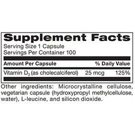 Adaptogen Research Vitamin D3 1,000 IU High Potency | Vitamin D 1000 (25 mcg) Supplement for Healthy Bones Muscles | Hypoallergenic Supplement for Enhanced Vitamin D Absorption | 100 Vegetarian Caps | Adaptogen Research