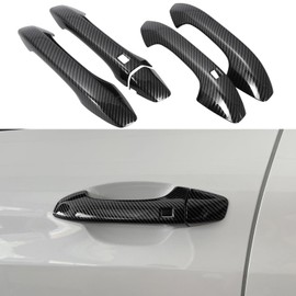 YINGTUU for Kia K5 2020 2021 2022 2023 2024 2025 Accessories Car Door Handle Cover Sport Trims Exterior Protection with Smart Keyhole - Carbon Fiber