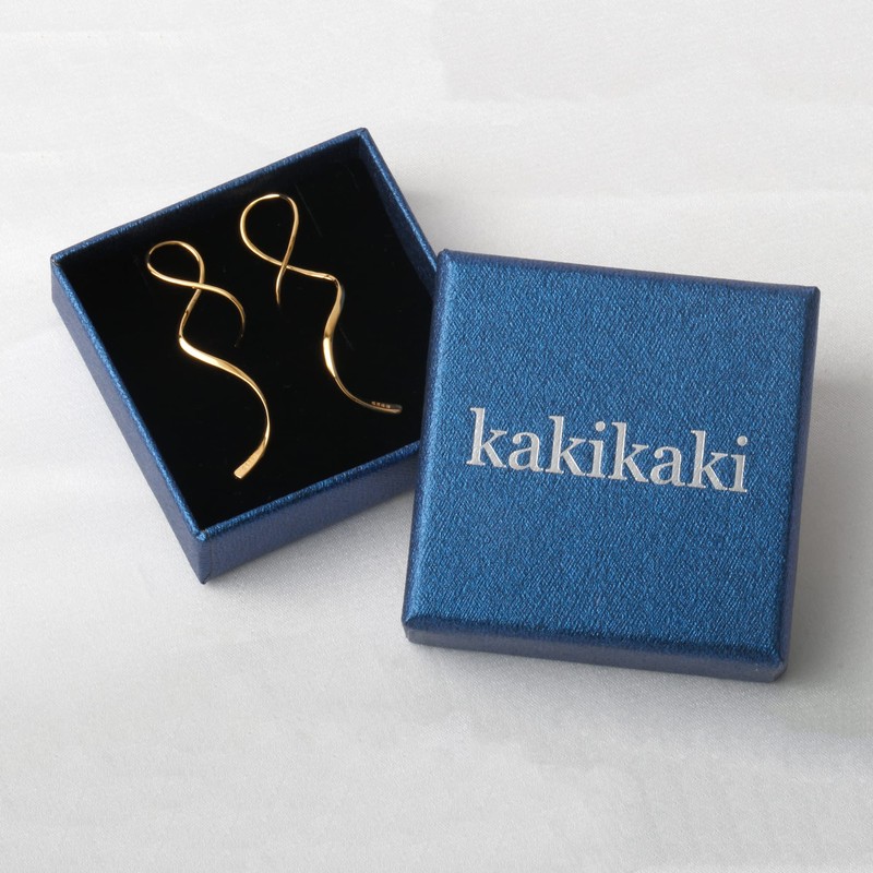 Spiral Threader Earrings 925 Sterling Silver Handmade Twisted Curved Pull