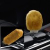 2PCS Plush Car Gear Shift Knob Cover & Handbrake Cover,