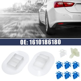 ACROPIX Car Door Trim Panel Clips Side Skirt Fixing Clip Set Body Retainer Clips Set Fit for Citroen DS3 - Pack of 10 White