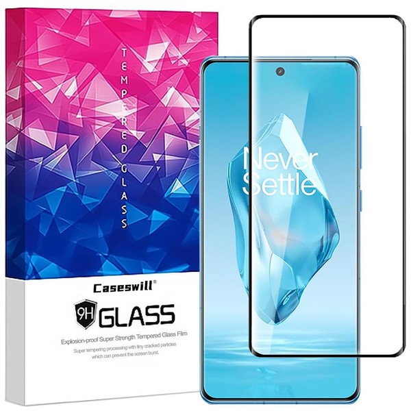 caseswill for OnePlus 12R Screen Protector, 3D Curved Tempered Glass