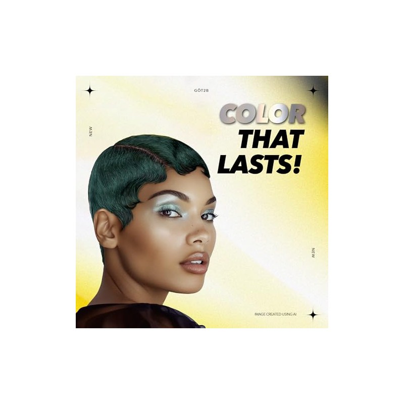 Got2b Metallics Permanent Hair Color, M77 Mermaid Green