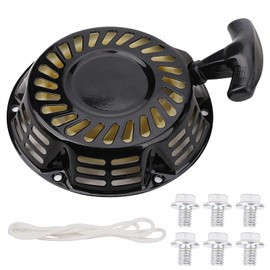 Predator 212 Pull Start Assembly, Replacement Predator 212cc Recoil Starter 5.5HP 6.5HP 7HP Coleman CT200U BT200X Trail CT200U-EX TrailMaster MB200 Go Kart Champion 196cc Generator Pull Starter Kit