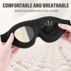 Black Sleep Eye Mask, 100% Light Blocking Blindfold, Zero Pressure,