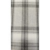 Plaid Charcoal Grey Cream Plaid Fabric by the yard