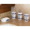 Basicwise 4 Piece Bathroom Accessory Set - Includes Soap Dispenser,