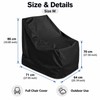 Outdoor Stacked Chair Cover, Water-Resistant Polyester Patio Furniture Protector for