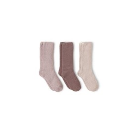 Barefoot Dreams® CozyChic® 3 Pair Sock Set, Agate Multi (Chai, Faded Rose, Agate), One Size