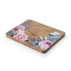 Dolly Parton Acacia Wood Serving Board with Floral Design, 7.09x8.86