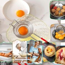 Volue 4 Pieces 1 Set 12 Eggs Rolldown Egg Dispenser – with Rolling Egg Holder with Separator & Egg Timer | Includes Holder & Timer & Separator All in One Set Space Saving Automatic Rolling