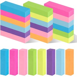 Pack of 2400 Sticky Notes, Sticky Notes, Small Pastel Sticky Notes, Page Marker, Book Tabs, Coloured Notepads, Study Must Haves for School Supplies, Office, Home