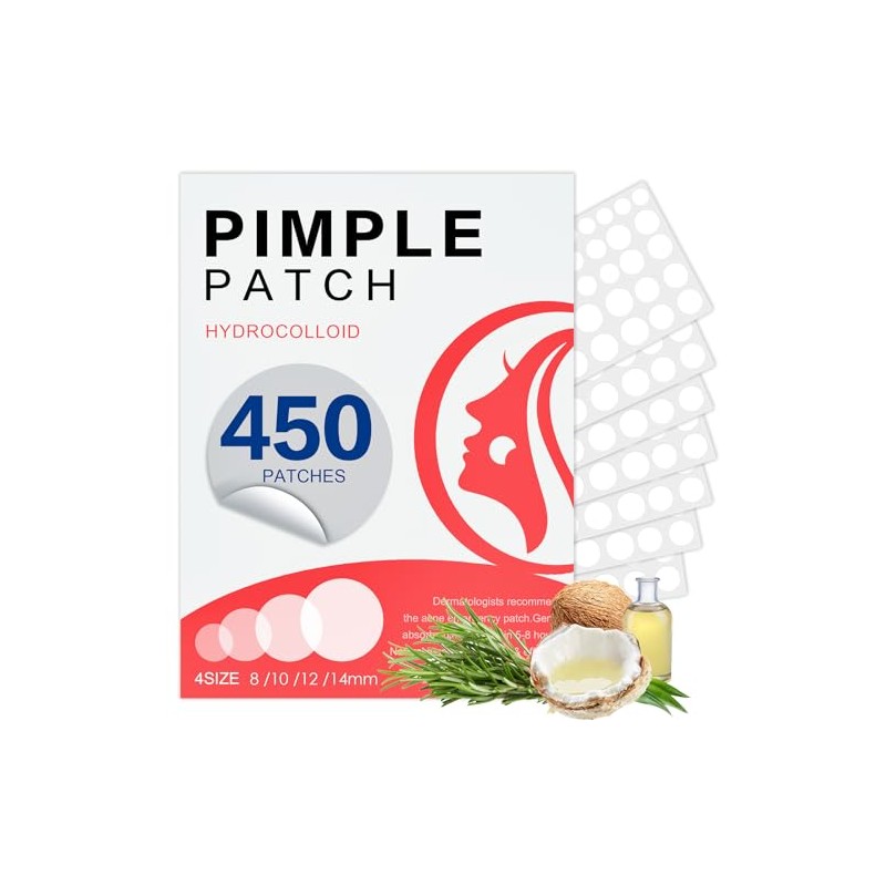 YHOVID 450 Parches De Espinillas Para La Cara, Parches Hidrocoloides