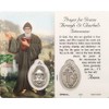 Premium Assorted Holy Cards with Medal | Catholic Saints and Prayers with Medals (Saint Benedict)