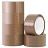 K-MART Packaging Tape, Industrial Duty Brown Parcel Tape 6 Rolls