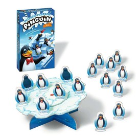 Ravensburger 23461 - Plitsch Platsch Penguin, Gift Game for 1-4 Players, Children's Game from 4 Years, Compact Format, Travel Game