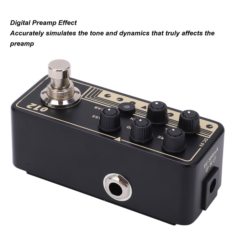Digital Preamp Pedal Classic Rock Sound Effect Micro Preamp Effect