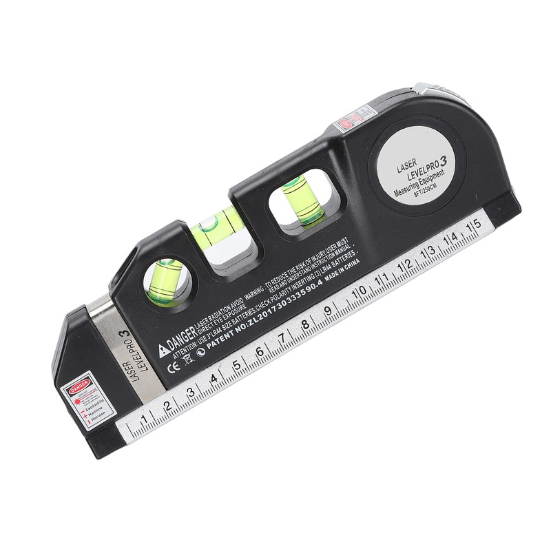 Multipurpose Laser Leveller Infrared Spirit Level Tape Measure Tool for