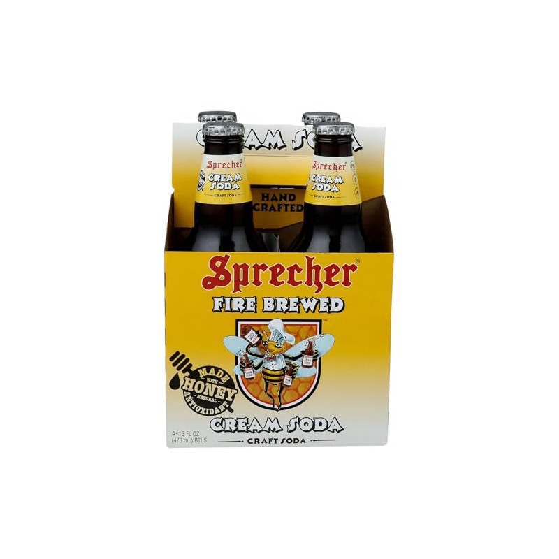 Sprecher Vanilla Caramel Creme Soda 16 oz. 4 pk