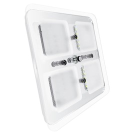 Dream lighting Caravan Ceiling Light 12 V Dimmable Motorhome Boat Camper RV 12 Volt Interior Lighting with Switch 3000 K Warm White