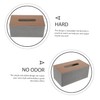 Ipetboom Rectangular Tissue Box Cover with PU Leather and Lint